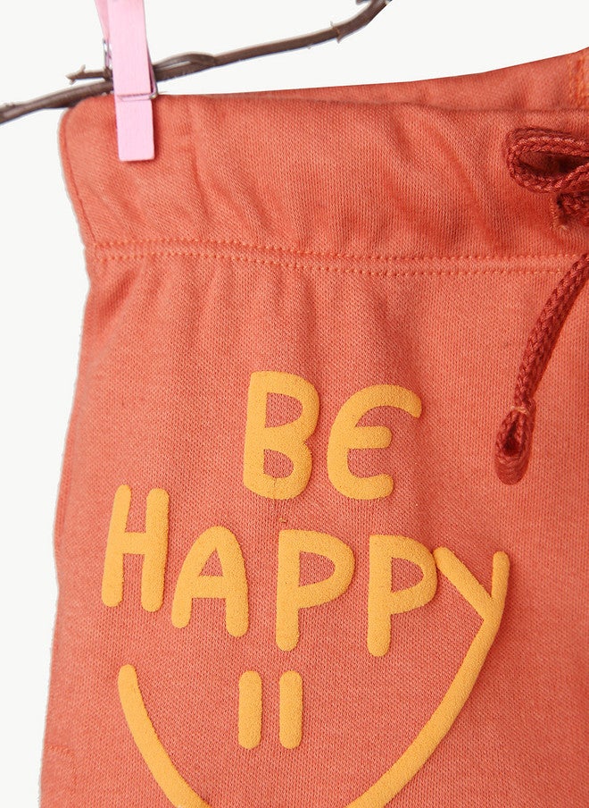 BONTOTS Infant Boys Be Happy Printed Organic Cotton Shorts - Image 5